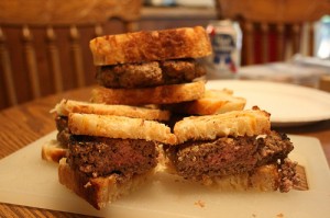 Nice Burger Matt Broxterman was nice enough to send us an picture of his meal.